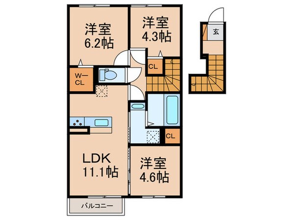 仮）D-Room昴の物件間取画像